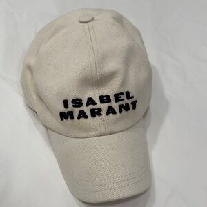 Isabel Marant Off-White Logo Cap